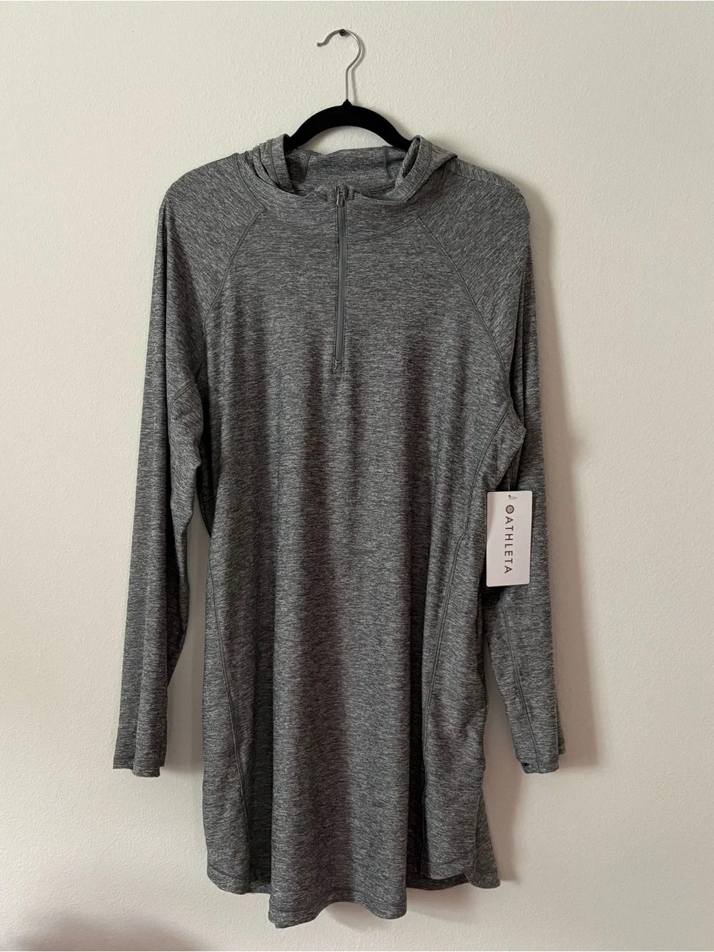 NWT Athleta Women's Pacific Shores Coverup In Heathered Grey Size XL